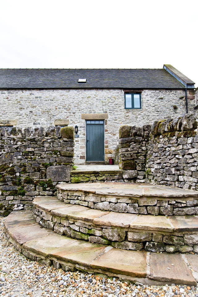 Steps up to Front Door- Cruck'd Barn