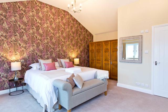 Bed 4 - Master Bedroom - off landing down a few steps - large twin/double room with ensuite shower room