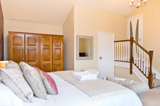 Bed 4 - Master Bedroom - off landing down a few steps - large twin/double room with ensuite shower room
