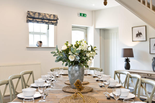 Formal dining room perfect for celebratory meals