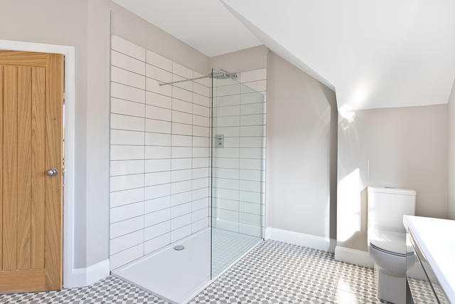 Large Shower / wet room in shared bathroom for rooms 5 & 7