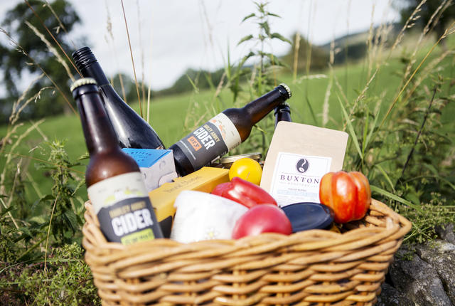 Locally made up Hampers in the Peak District