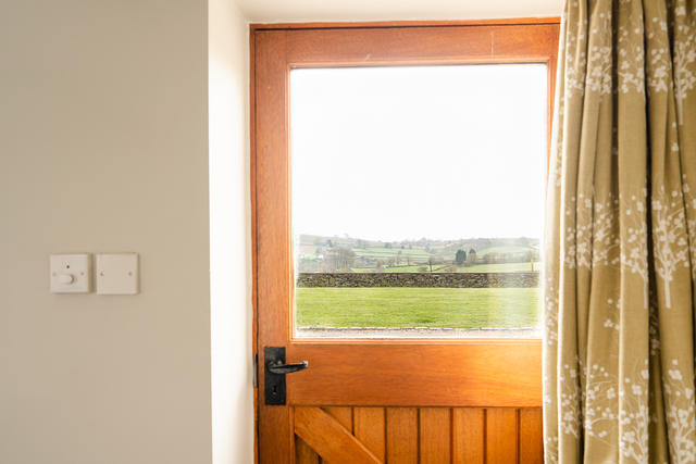 Views of the countryside from bedroom 9