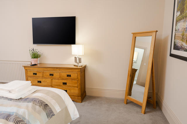Bedroom 3 with wall mounted TV