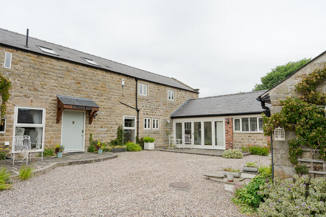 Front courtyard to Millstone with parking