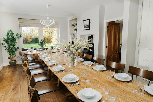 Dining for up to 30 guests