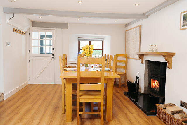 Dining Area with log burner
