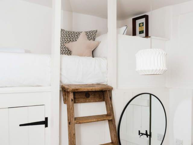 Bedroom 2 loft bed access via a ladder