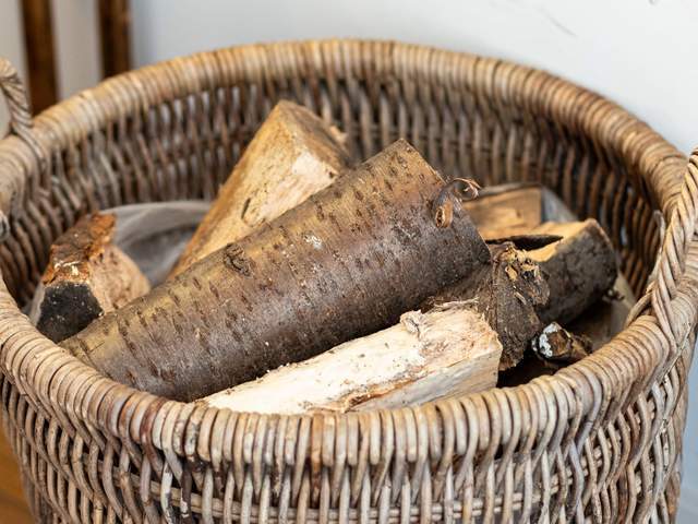 Complimentary basket of logs to get you started