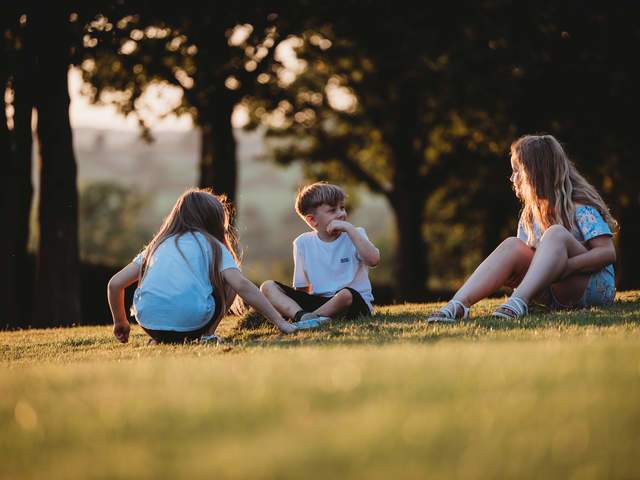 Children Playing on Knockerdown's Private Meadow