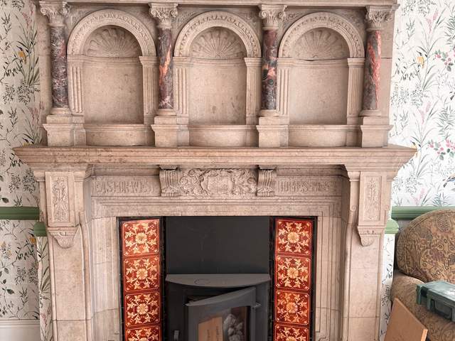 Hopton Marble Feature fireplace