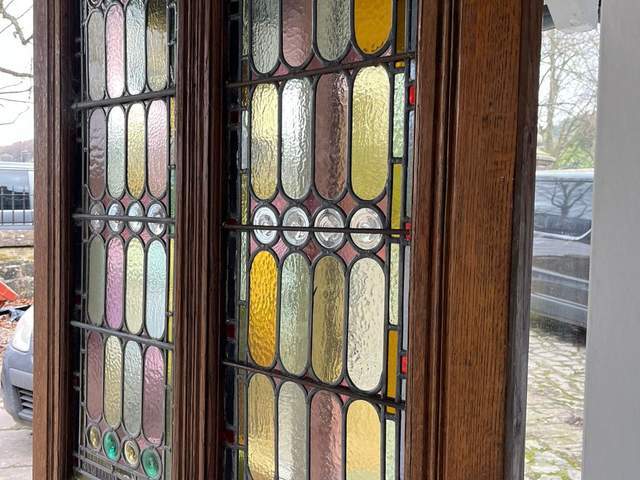 Stain glass front door