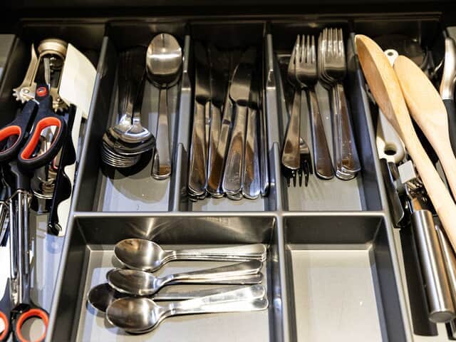 Fully stocked kitchen