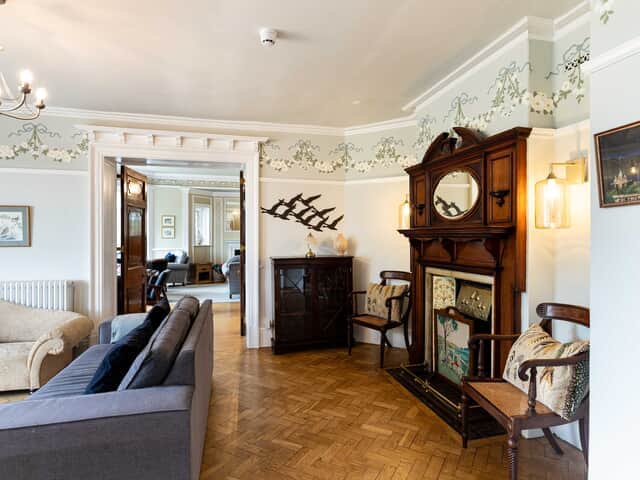 The Garden Room with decorative fireplace only