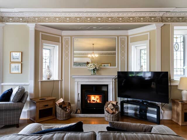 Drawing Room with log burner