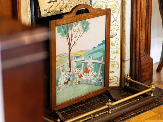 Decorative fireplace detail