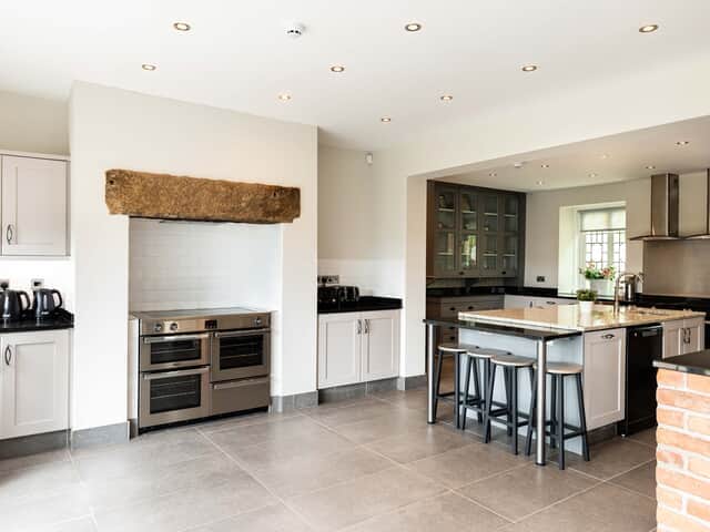 Spacious kitchen with plenty of cooking appliances
