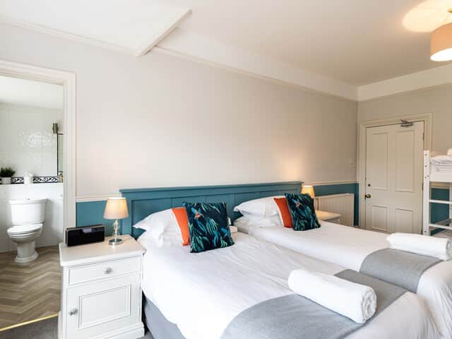 Bedroom 4 with en suite and a set of bunk beds