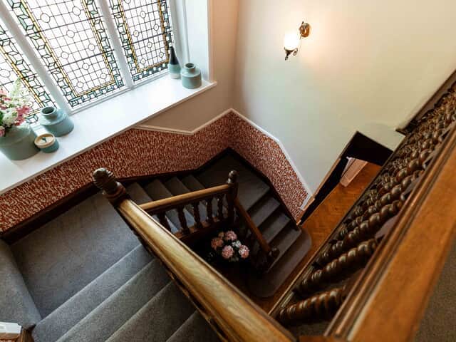 Impressive solid oak staircase