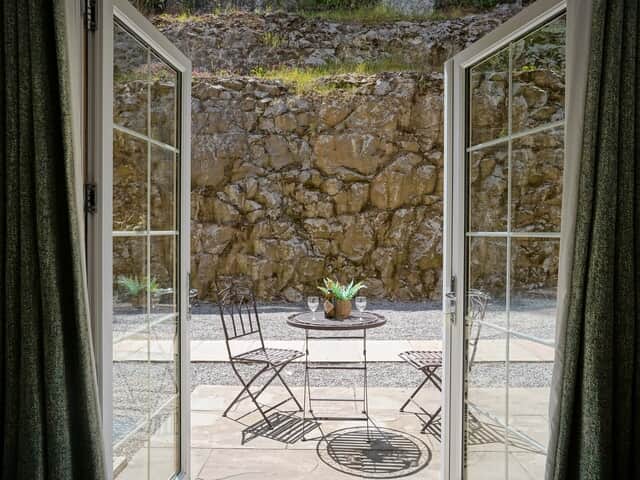 Outdoor area at Rock Mill Apartment 7 in Stoney Middleton