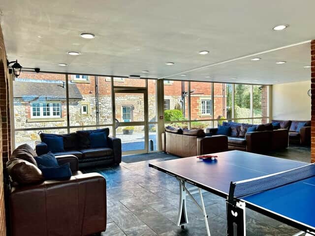 Communal social lounge with games room