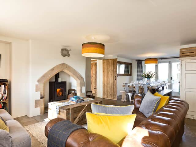 The Farmhouse open plan lounge / dining area