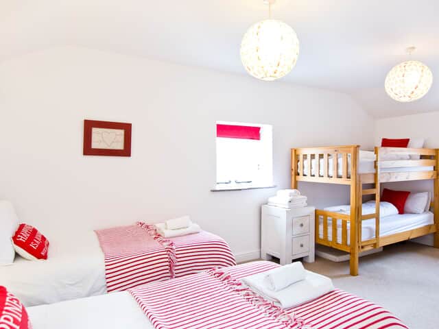 The Barn bedroom 3 with bunk beds