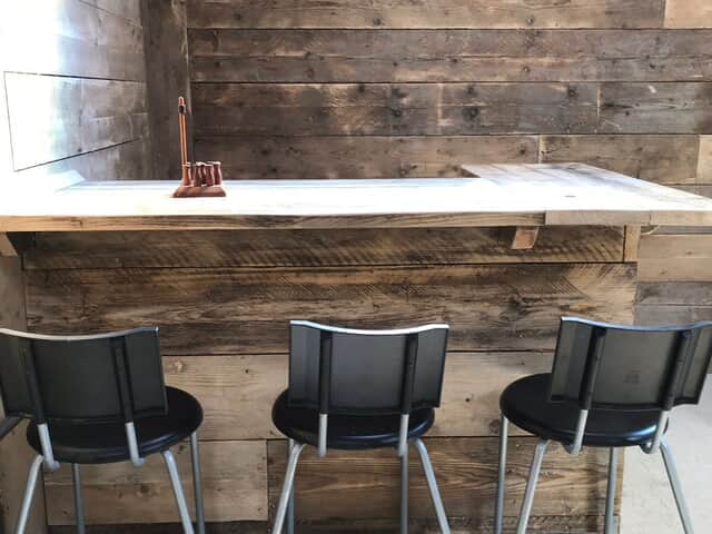 The Barn bar area in the games room