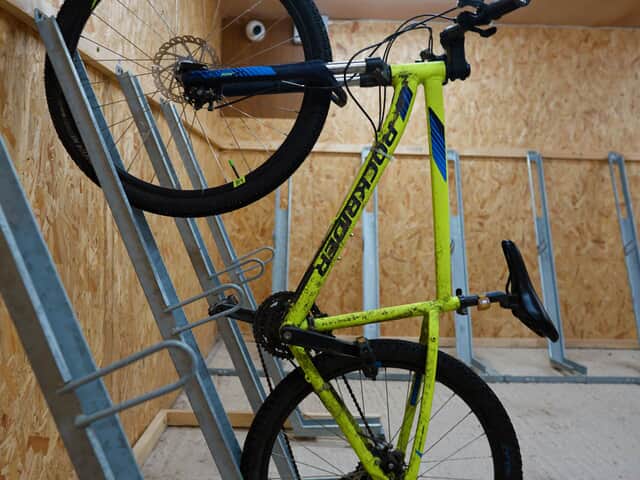Store your bikes away with our onsite bike storage shed
