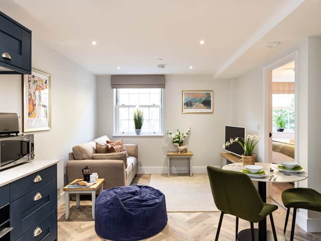 Lounge space with TV