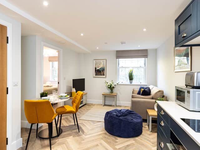 Dining and seating areas