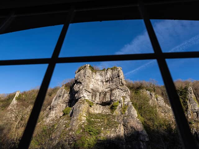 Views towards popular climbing locations