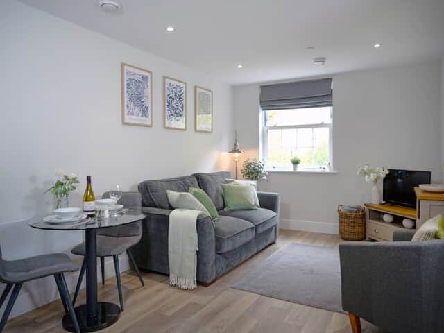 Dining and living area