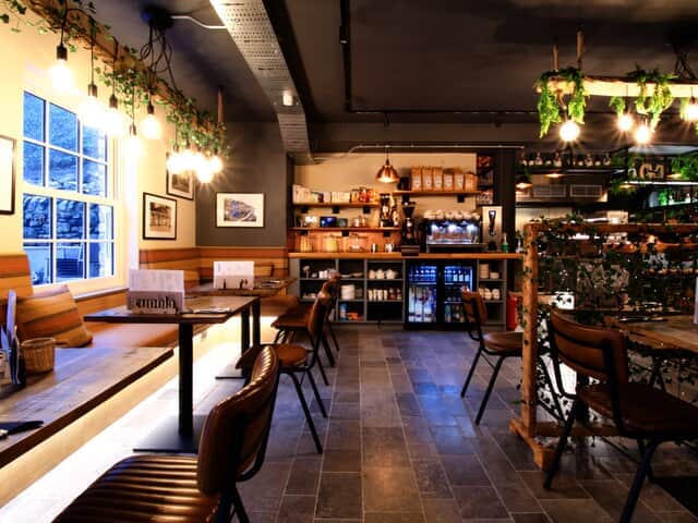 Inside The Cupola bar, cafe, pizza and grill