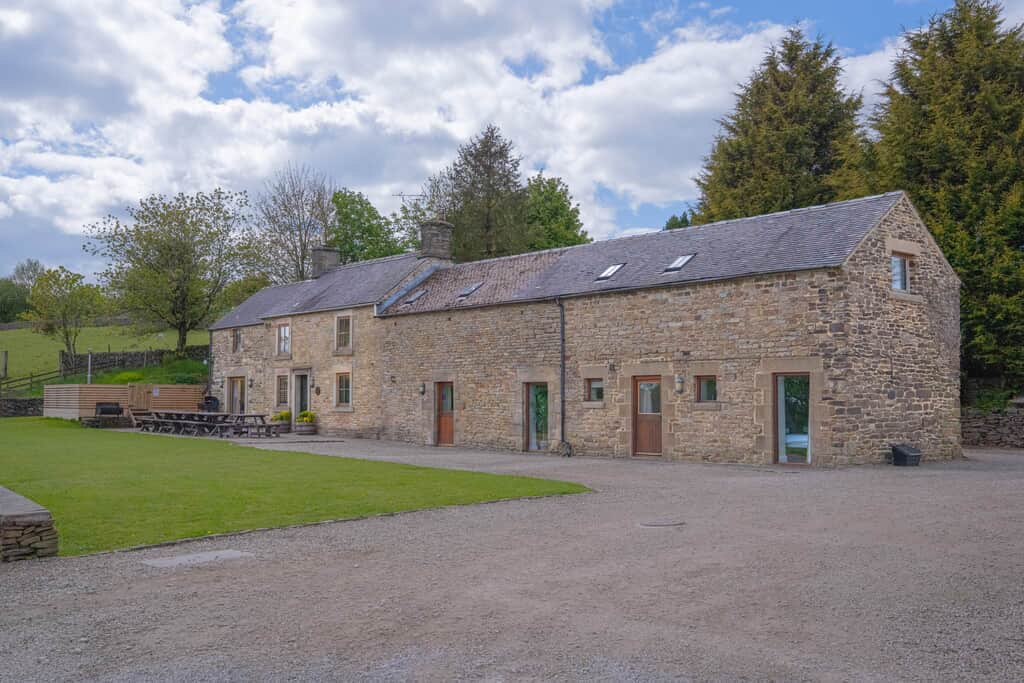 Image showing outside Lapwing Barns holiday home in the Peak District